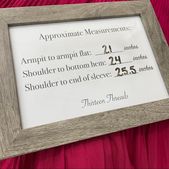 Sundance Deep Pink Long Sleeve Flowy 100% Rayon Top - Picture 5 of 6